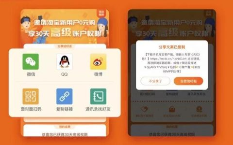 联盟福利：拉新1人享受30天高级账户权限