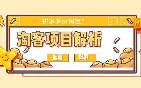 社群or返利？拼多多or淘宝？新手该如何切入淘客项目？