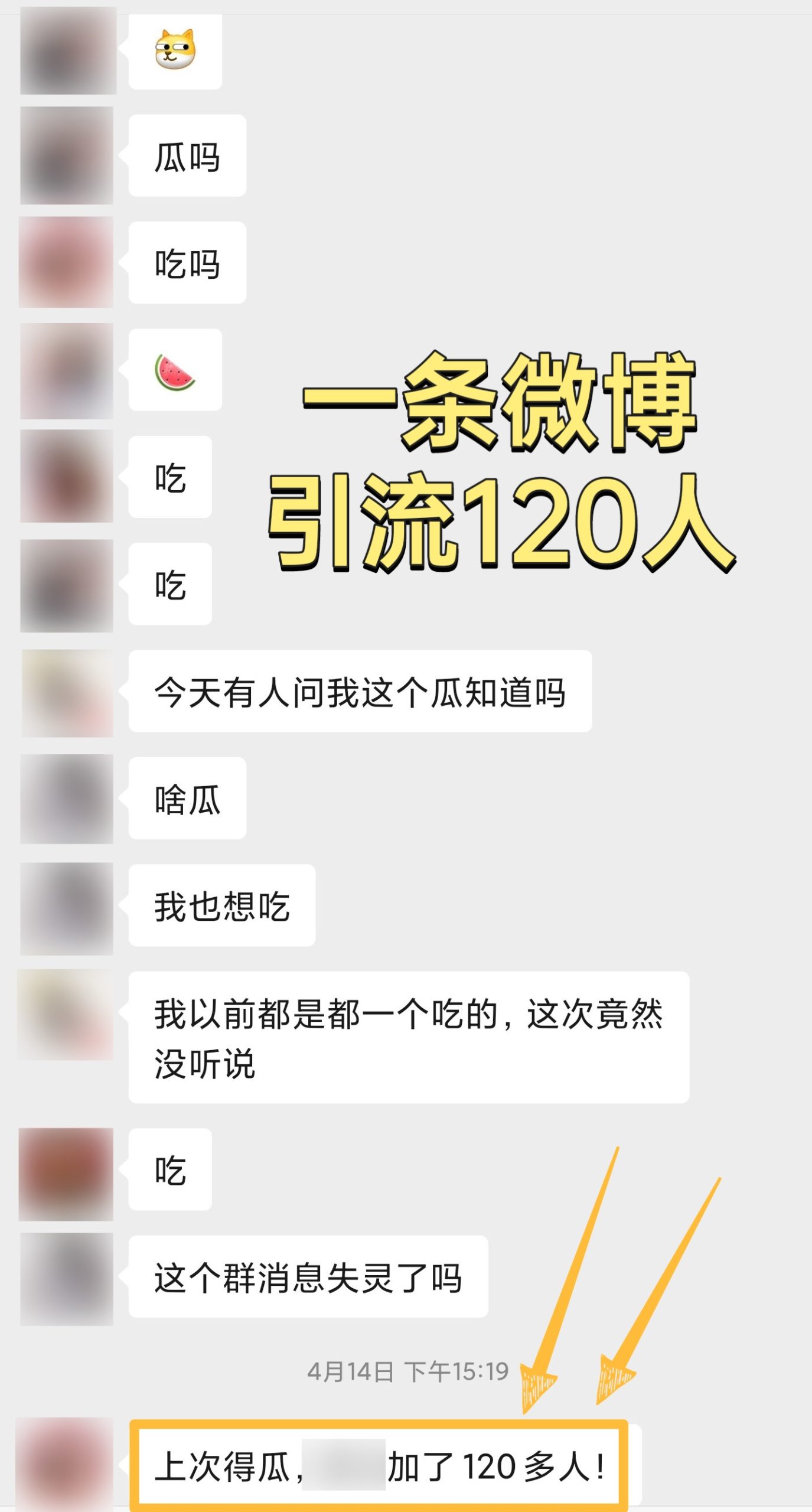 微博吃瓜引流，轻松日增上百人