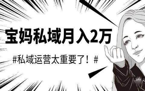 一个宝妈粉丝靠做微信私域月入2万，私域真的很重要！