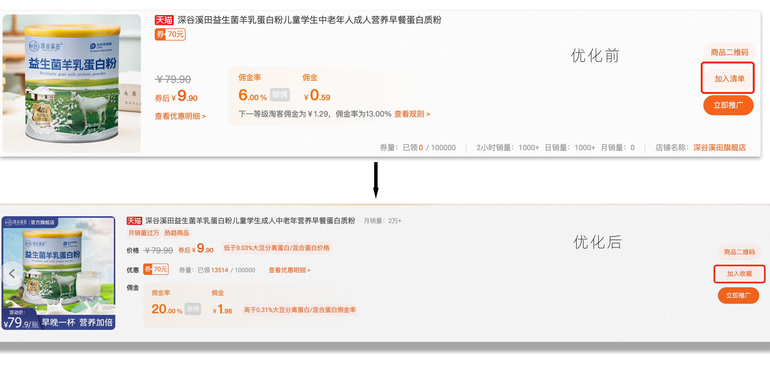 新优化：淘宝联盟收藏夹功能升级