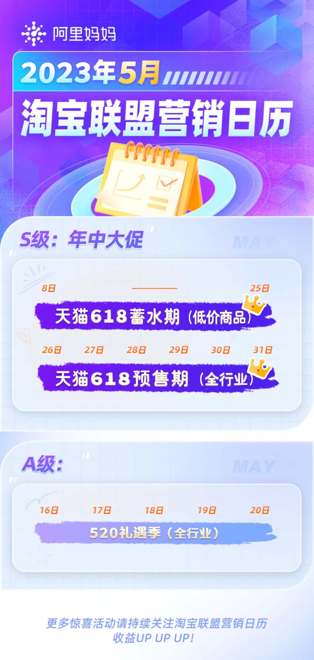 淘宝联盟5月推什么？最新最全活动预告来啦！