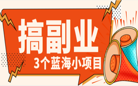 副业圈大佬实战过的3个赚钱小项目，真诚分享！