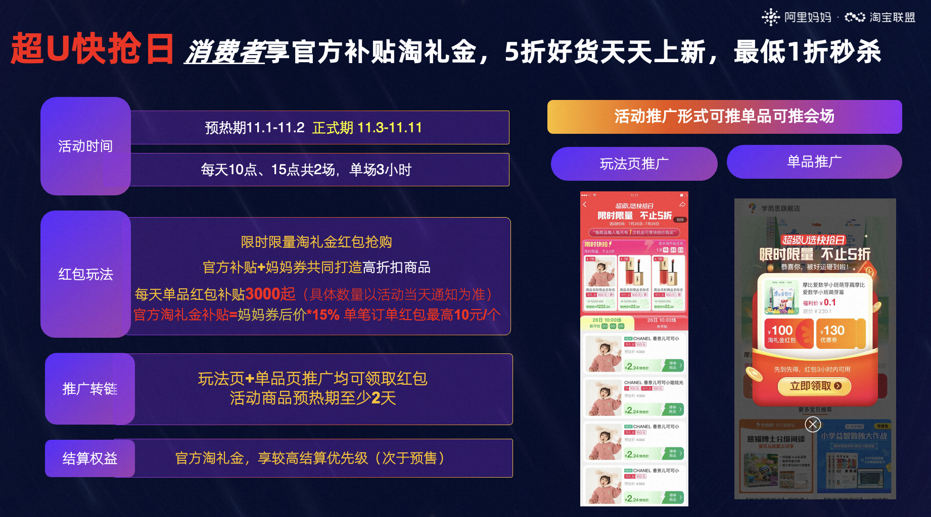双11淘宝联盟玩法合集攻略