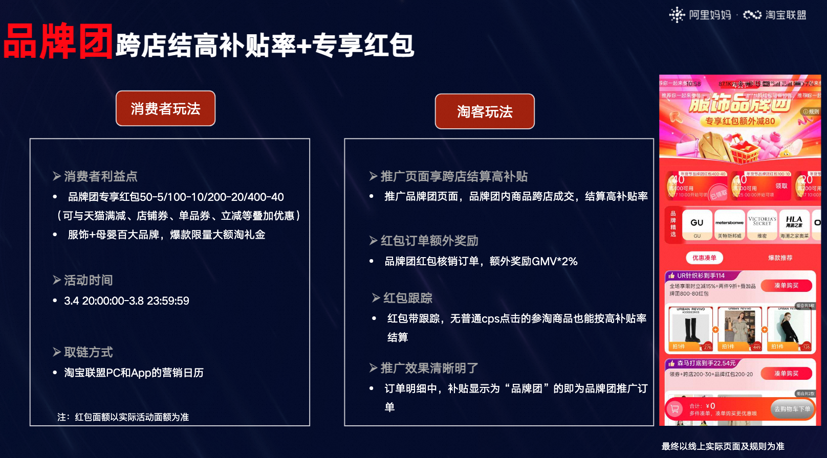 3·8节淘宝联盟玩法合集攻略
