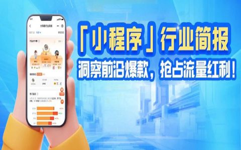 大淘客「小程序」行业简报重磅出炉！解锁头部爆款秘诀，抢先占领流量先机！