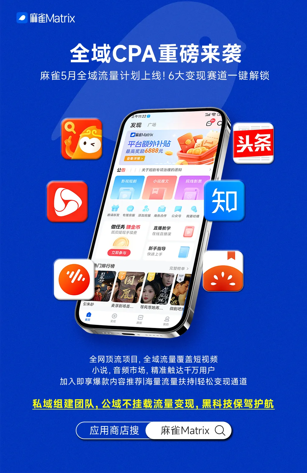 5月代理升级模式重磅来袭，全域CPA模式启动，欢迎回归麻雀！