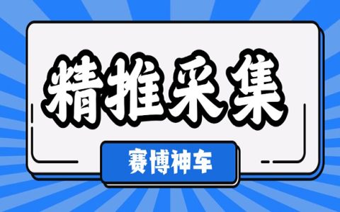 赛博神车，适合男性用户的精推采集群