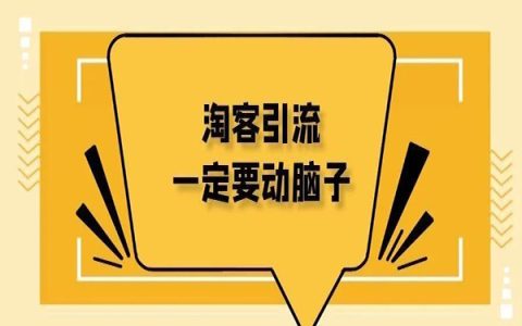 淘客引流一定要多动脑子！