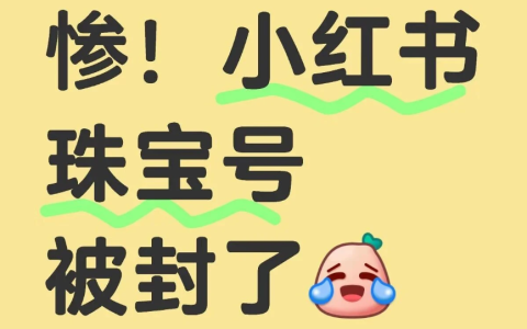 小红书珠宝号被封，我却意外发现了一个日入5000的商机！