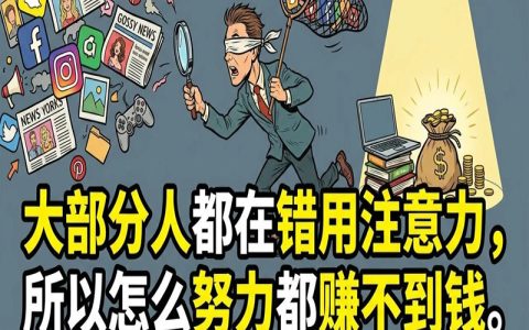 大部分人都在错用注意力，所以怎么努力都赚不到钱。