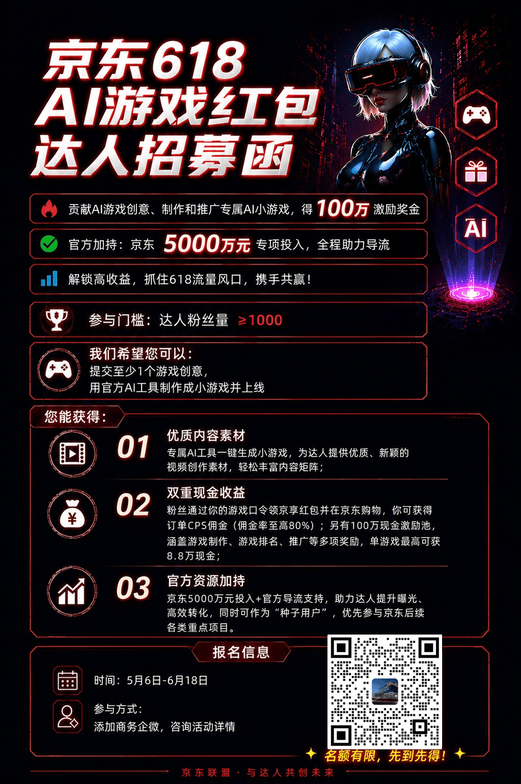速速上车，AI游戏红包达人招募,百万激励等你来拿